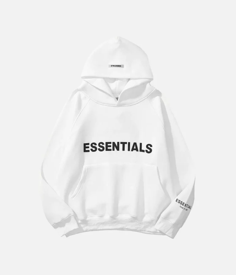 White Essentials Hoodie
